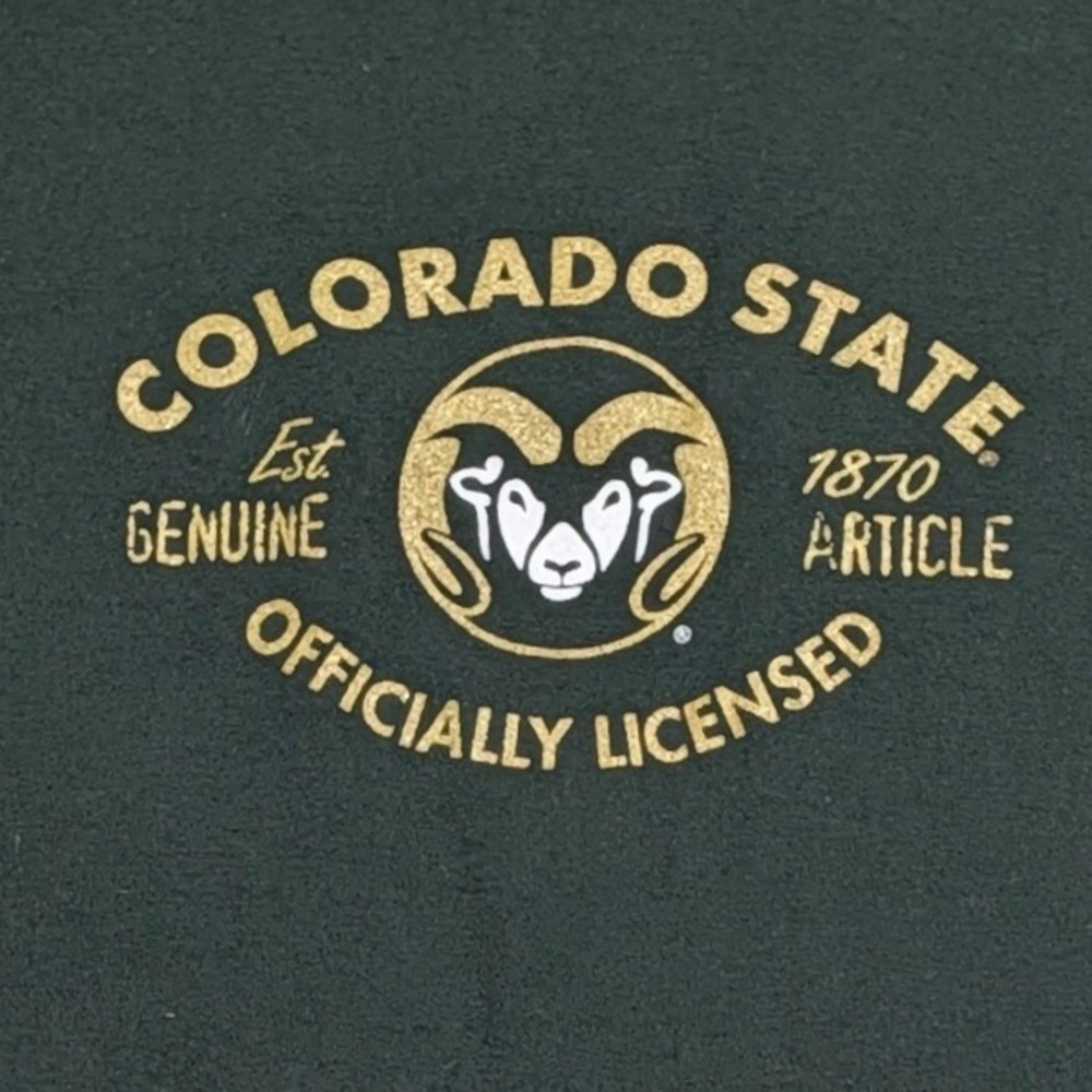 AS Sports Colorado State Rams T-Shirt Men's XL Green NCAA Collegiate Graphic Tee